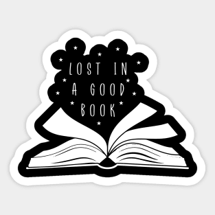 Lost In A Good Book Sticker